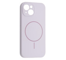 Чохол Silicone Case Full Camera Fine Ring MagSafe for iPhone 14 Purpule Lilac mag-200000158545061815