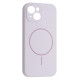 Чохол Silicone Case Full Camera Fine Ring MagSafe for iPhone 14 Purpule Lilac mag-200000158545061815