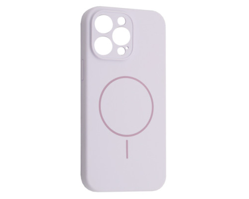 Чохол Silicone Case Full Camera Fine Ring MagSafe for iPhone 14 Pro Purpule Lilac mag-200000158559761829