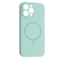 Чохол Silicone Case Full Camera Fine Ring MagSafe for iPhone 15 Pro Light Cyan mag-200000158604461874