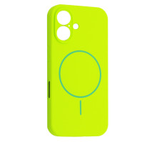 Чохол Silicone Case Full Camera Fine Ring MagSafe for iPhone 16 Emerald Green mag-200000158634161904