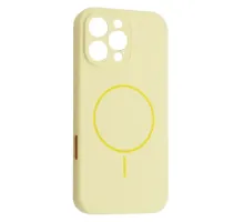Чохол Silicone Case Full Camera Fine Ring MagSafe for iPhone 16 Pro Custard mag-2000001586464143670