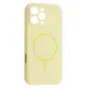 Чохол Silicone Case Full Camera Fine Ring MagSafe for iPhone 16 Pro Custard mag-2000001586464143670