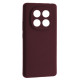 Чохол Silicone Case luxury для Xiaomi Redmi Note 14 Pro 4G Marsala mag-2000001591840134174