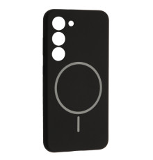 Чохол Silicone Case luxury+MagSafe for Samsung S23 Black mag-2000001594254134097
