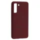 Чохол Silicone Case luxury+MagSafe for Samsung S21 FE Plum mag-2000001594223144801