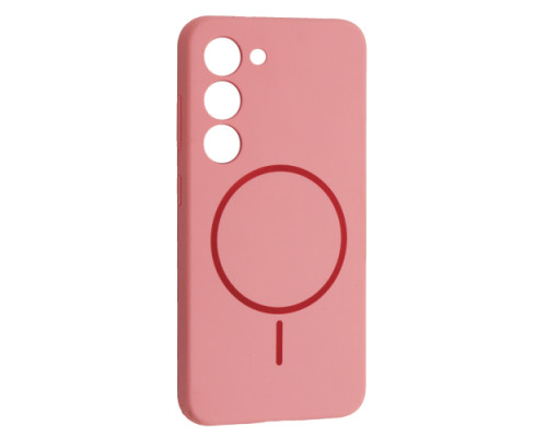 Чохол Silicone Case luxury+MagSafe for Samsung S23 Rose Pink mag-2000001594353134107
