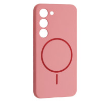 Чохол Silicone Case luxury+MagSafe for Samsung S23+ Rose Pink mag-2000001594476134118