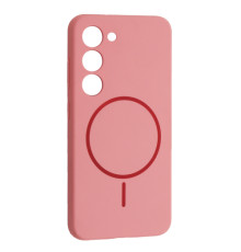 Чохол Silicone Case luxury+MagSafe for Samsung S23+ Rose Pink mag-2000001594476134118