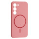 Чохол Silicone Case luxury+MagSafe for Samsung S23+ Rose Pink mag-2000001594476134118