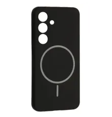 Чохол Silicone Case luxury+MagSafe for Samsung S24 Black mag-2000001594490144480