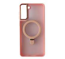 Чохол Matte Ring-MagSafe for Samsung S21+ Світло рожевий mag-2000001500460105281