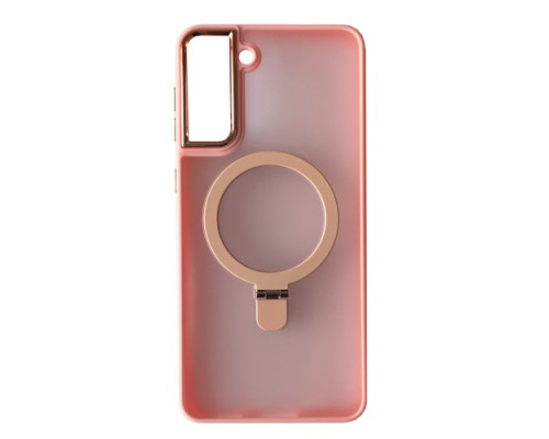 Чохол Matte Ring-MagSafe for Samsung S21+ Світло рожевий mag-2000001500460105281