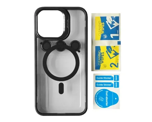 Чохол BRACKET CLEAR CAMERA LENS MAGSAFE for iPhone 14 Pro Black mag-2000001504666105416
