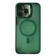 Чохол CASE PRO MATTE FORTABLE CAMERA LENS MAGSAFE for iPhone 13 Pro Max Dark green mag-200000151146658285