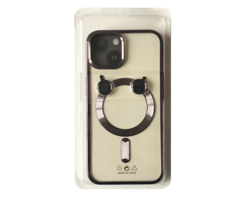 Чохол PRO SHINING (+ LENSES) MagSafe for iPhone 15 Deep purple mag-2000001513729105562