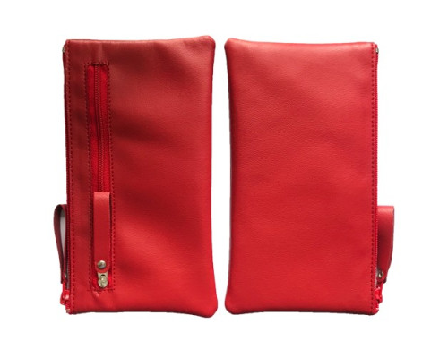 Чохол-кисет на блискавці універсальний 6 дюймов червоний 067-1 (дві блискавки) mag-2000001528082141271