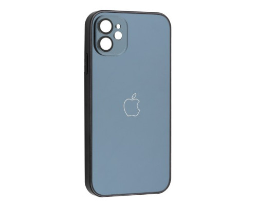 Чохол NEW GLASS MAGSAFE Case for iPhone 12 Black mag-200000153904051349