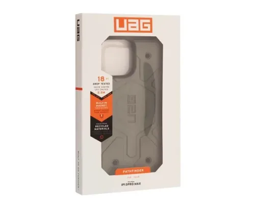 Чохол ударостійкий UAG NEW PATHFINDER CLEAR MAGSAFE for iPhone 17 Pro Max Transparent black mag-2000001645116144981