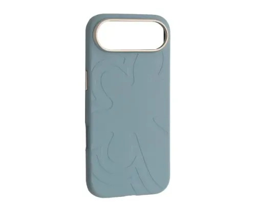 Чохол Flower Liquid Silicone Case MagSafe для iPhone 17 Air Cloud Blue mag-2000001650851145892