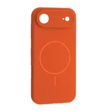 Чохол Silicone Case Full Camera Fine Ring MagSafe for iPhone 17 Air Orange mag-2000001652817151985