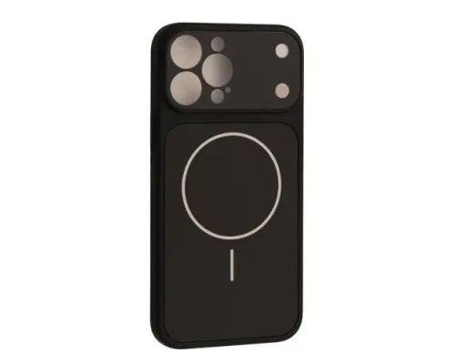 Чохол NEW AG GLASS MagSafe Case for iPhone 13 Pro Max Black mag-2000001660027146775