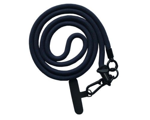 Шнурок NEW (120см) 8mm з карабіном + тримач для чохлів (універсальний) Dark blue mag-2000001605264140049