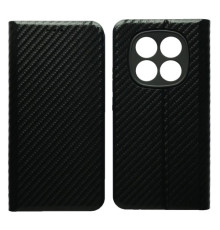 Чехол-книжка Carbon for Xiaomi Redmi Note 14 Pro+ 5G Black mag-2000001607442140206