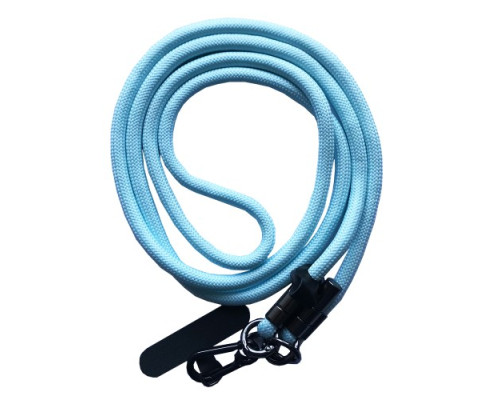 Шнурок LONG (150см) 8mm з карабіном + тримач для чохлів (універсальний) Light blue mag-2000001613467140061