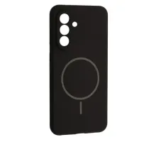 Чохол Silicone Case luxury+MagSafe for Samsung A56 5G Black mag-2000001625781144515
