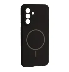 Чохол Silicone Case luxury+MagSafe for Samsung A56 5G Black mag-2000001625781144515