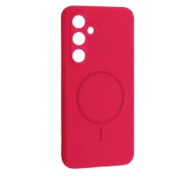 Чохол Silicone Case luxury+MagSafe for Samsung S24 FE Firefly Rose mag-2000001625880144525
