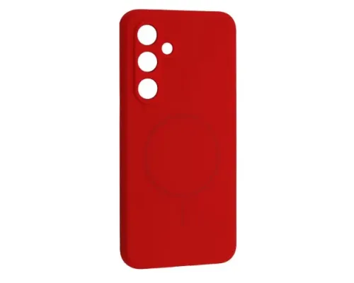 Чохол Silicone Case luxury+MagSafe for Samsung S25+ Red mag-2000001625989144535