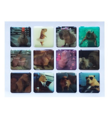 Набір наклейок 3D STICKERS Capybara 3 mag-2000001626016142120