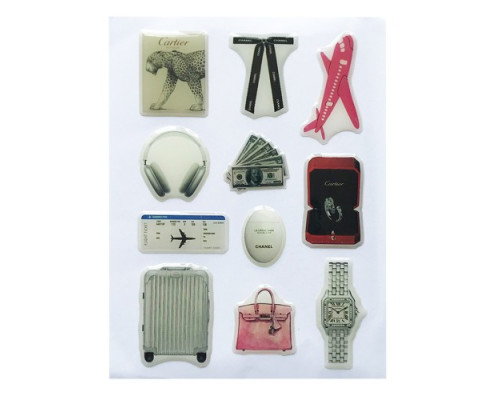 Набір наклейок 3D STICKERS Fashin style 8 mag-2000001626115142130