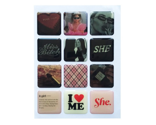 Набір наклейок 3D STICKERS Girls 2 mag-2000001626214142140
