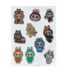 Набір наклейок 3D STICKERS Labubu 2 mag-2000001626924142439