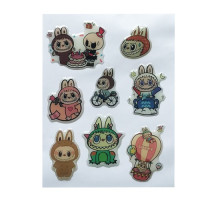 Набір наклейок 3D STICKERS Labubu 12 mag-2000001627020142449