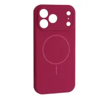 Чохол Silicone Case Full Camera Fine Ring MagSafe for iPhone 17 Pro Manyue Red mag-2000001628621145231