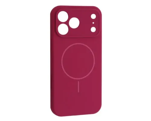 Чохол Silicone Case Full Camera Fine Ring MagSafe for iPhone 17 Pro Manyue Red mag-2000001628621145231