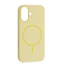 Чохол Silicone Case with MagSafe for iPhone 17 Custard mag-2000001632710143257