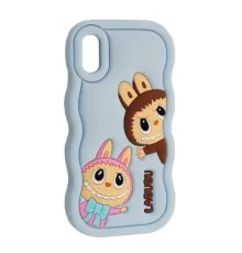 Чохол LABUBU Case for iPhone XR Blue mag-2000001636541143791