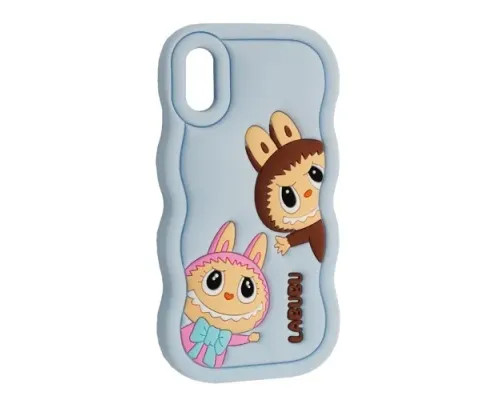 Чохол LABUBU Case for iPhone XR Blue mag-2000001636541143791