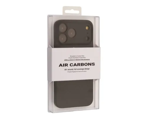 Чохол KZDOO Air Carbon for iPhone 17 Pro Black mag-2000001639412144292