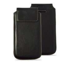 чохол витяжка шкіряний Grand КМ для Samsung S5610/S5611 чорний mag-2000000600901135477