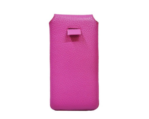 чохол витяжка шкіряний Grand КМ універсальна 5,5 (152*75*9мм) рожевий mag-2000000631677140516