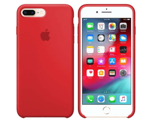 Чохол Silicone case for iPhone 7/8Plus (14) red mag-200000088945011949