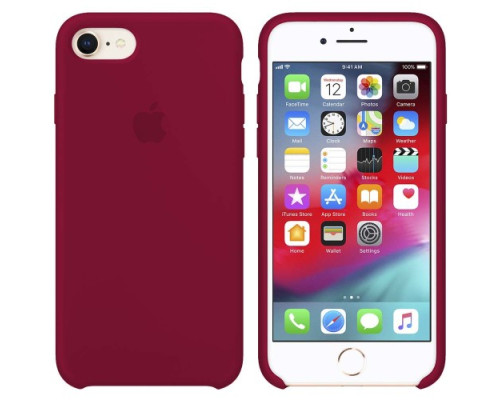 Чохол Silicone case for iPhone 7/8 (36) rose red mag-200000089148412070