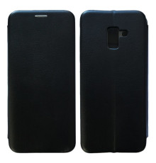 Чохол-книжка Level for Samsung A8 Plus 2018 (A730) Black mag-200000089234412128