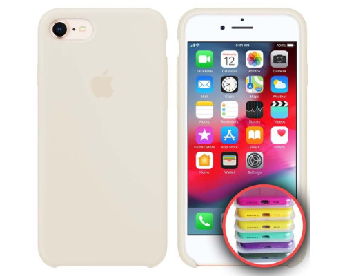 Чохол Silicone Case Full for iPhone 7/8 ( 9) white mag-2000001030431141791